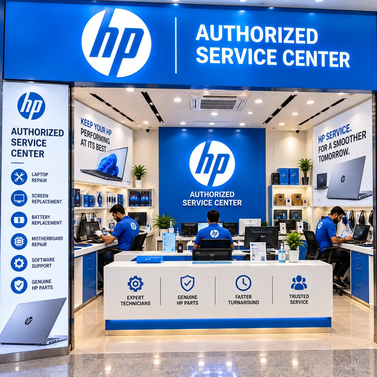 HP service team